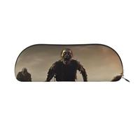 FHEBNDS Grande trousse de maquillage Zombie pour homme et femme - Grande trousse à crayons esthétique, pochette à monnaie, trousse de maquillage en cuir avec fermeture éclair - Organiseur de bureau