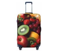 FHEBNDS Housse de bagage à fruits et légumes frais - Lavable - Approuvé par la TSA - Élastique - Protection de valise en élasthanne - Anti-rayures - Convient aux bagages de 45,7 à 81,3 cm, Noir , M