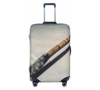 FHEBNDS Housse de bagage de hockey lavable approuvée par la TSA en élasthanne élastique anti-rayures pour bagages de voyage de 45,7 à 81,3 cm, Noir , XL
