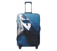 FHEBNDS Housse de bagage de yacht lavable approuvée par la TSA élastique en élasthanne pour valises de voyage anti-rayures pour bagages de 45,7 à 81,3 cm, Noir , S