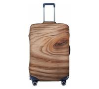 FHEBNDS Housse de bagage en grain de bois lavable approuvée par la TSA en élasthanne élastique anti-rayures pour bagages de voyage de 45,7 à 81,3 cm, Noir , XL