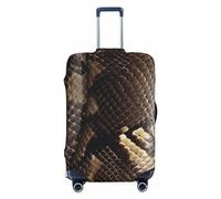 FHEBNDS Housse de bagage en peau de serpent lavable approuvée par la TSA en élasthanne élastique anti-rayures pour bagages de voyage de 45,7 à 81,3 cm, Noir , M