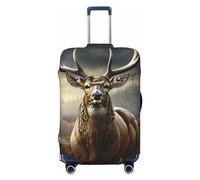 FHEBNDS Housse de bagage lavable approuvée par la TSA en élasthanne élastique anti-rayures pour bagages de 45,7 à 81,3 cm, Noir , L