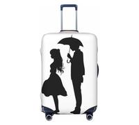 FHEBNDS Housse de bagage lavable en élasthanne - Approuvé par la TSA - Anti-rayures - Pour bagages de 45,7 à 81,3 cm, Noir , S