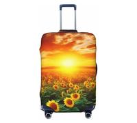 FHEBNDS Housse de bagage lavable en élasthanne - Approuvé par la TSA - Anti-rayures - Pour bagages de voyage de 45,7 à 81,3 cm, Noir , L