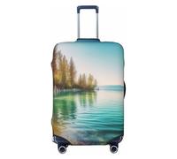 FHEBNDS Housse de bagage lavable en élasthanne approuvé par la TSA - Protection anti-rayures pour bagages de voyage de 45,7 à 81,3 cm, Noir , S