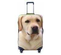 FHEBNDS Housse de bagage lavable en élasthanne avec motif labrador - Approuvée par la TSA - Anti-rayures - Convient aux bagages de 45,7 à 81,3 cm, Noir , S