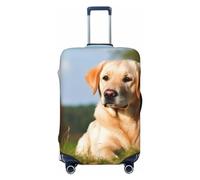 FHEBNDS Housse de bagage lavable en élasthanne avec motif labrador - Approuvée par la TSA - Anti-rayures - Convient aux bagages de 45,7 à 81,3 cm, Noir , S