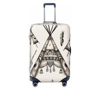 FHEBNDS Housse de bagage lavable en élasthanne élastique approuvé par la TSA pour valise de voyage anti-rayures pour bagages de 45,7 à 81,3 cm, Noir , S