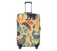 FHEBNDS Housse de bagage lavable en élasthanne élastique approuvée par la TSA - Anti-rayures - Convient aux bagages de 45,7 à 81,3 cm, Noir , XL