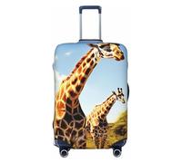 FHEBNDS Housse de bagage lavable en élasthanne élastique approuvée par la TSA - Anti-rayures - Convient aux bagages de 45,7 à 81,3 cm, Noir , XL