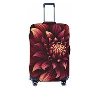 FHEBNDS Housse de bagage lavable en élasthanne élastique approuvée par la TSA - Anti-rayures - Pour bagages de voyage de 45,7 à 81,3 cm - Rouge vin, Noir , M