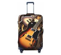 FHEBNDS Housse de bagage lavable en élasthanne pour guitare musicale - Approuvée par la TSA - Housse de protection anti-rayures pour bagages de voyage de 45,7 à 81,3 cm, Noir , M