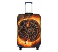 FHEBNDS Housse de bagage lavable pour cible de fléchettes - Approuvée par la TSA - Élastique - En élasthanne - Anti-rayures - Convient aux bagages de 45,7 à 81,3 cm, Noir , L