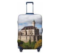 FHEBNDS Housse de bagage Monuments historiques de l'Arménie - Lavable - Approuvé par la TSA - Élastique - En élasthanne - Anti-rayures - Convient aux bagages de 45,7 à 81,3 cm, Noir , XL