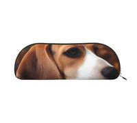 FHEBNDS Jolie trousse de maquillage Beagle pour homme et femme - Grande trousse à crayons esthétique - Pochette à monnaie en cuir avec fermeture éclair - Organiseur de bureau - Essentiels de voyage