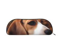 FHEBNDS Jolie trousse de maquillage Beagle pour homme et femme - Grande trousse à crayons esthétique - Pochette à monnaie en cuir avec fermeture éclair - Organiseur de bureau - Essentiels de voyage