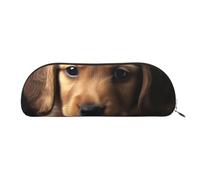 FHEBNDS Jolie trousse de maquillage en cuir avec fermeture éclair pour homme et femme - Grande trousse à crayons - Trousse de maquillage en cuir avec fermeture éclair - Organiseur de bureau