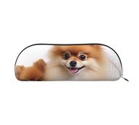 FHEBNDS Jolie trousse de maquillage en cuir avec fermeture éclair pour homme et femme - Grande trousse à crayons - Trousse de maquillage en cuir avec fermeture éclair - Organiseur de bureau