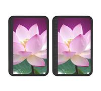 FHEBNDS Lot de 2 housses de ceinture de sécurité universelles douces et confortables pour ceinture de sécurité de voiture Motif fleurs asiatiques