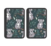 FHEBNDS Lovely Koala Lot de 2 housses universelles douces et confortables pour ceinture de sécurité de voiture, sac à dos, épaule, coussin de protection pour harnais pour accessoires d'intérieur de