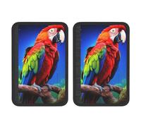 FHEBNDS Parrot Lot de 2 housses de ceinture de sécurité universelles douces et confortables pour ceinture de sécurité de voiture, sac à dos, épaule, coussin de protection pour harnais pour accessoires