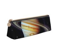 FHEBNDS Planet Jupiter - Grande trousse de maquillage en cuir avec fermeture éclair pour homme et femme - Trousse à crayons esthétique - Trousse de maquillage en cuir avec fermeture éclair