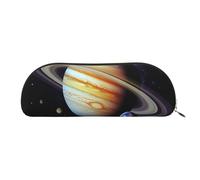 FHEBNDS Planet Jupiter - Grande trousse de maquillage en cuir avec fermeture éclair pour homme et femme - Trousse à crayons esthétique - Trousse de maquillage en cuir avec fermeture éclair