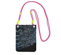 FHEBNDS Sac à bandoulière tendance avec code de programmation pour femme, petit sac de voyage pour téléphone portable, porte-monnaie pour homme, fuchusia