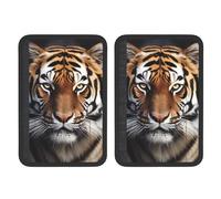 FHEBNDS Tiger Lot de 2 housses universelles douces et confortables pour ceinture de sécurité de voiture, sac à dos, épaule, coussin de protection pour harnais pour accessoires d'intérieur de voiture