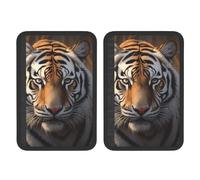 FHEBNDS Tiger Lot de 2 housses universelles douces et confortables pour ceinture de sécurité de voiture, sac à dos, épaule, coussin de protection pour harnais pour accessoires d'intérieur de voiture