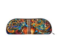 FHEBNDS Trousse de maquillage de série musicale pour homme et femme - Grande trousse à crayons esthétique - Pochette à monnaie en cuir avec fermeture éclair - Organiseur de bureau - Essentiels de