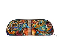 FHEBNDS Trousse de maquillage de série musicale pour homme et femme - Grande trousse à crayons esthétique - Pochette à monnaie en cuir avec fermeture éclair - Organiseur de bureau - Essentiels de