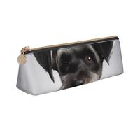 FHEBNDS Trousse de maquillage en cuir avec fermeture éclair pour homme et femme - Grande trousse à crayons - Esthétique - Trousse de maquillage en cuir avec fermeture éclair - Organiseur de bureau
