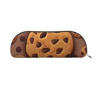 FHEBNDS Trousse de maquillage en cuir avec fermeture éclair pour homme et femme - Grande trousse à crayons - Trousse à crayons - Pochette de maquillage en cuir avec fermeture éclair - Organiseur de