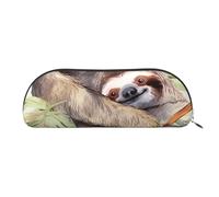 FHEBNDS Trousse de maquillage en cuir avec fermeture éclair pour homme et femme - Grande trousse à crayons esthétique - Pochette à crayons - Trousse de maquillage en cuir avec fermeture éclair