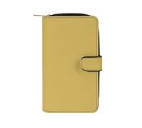 FHEDMN Portefeuille fin en cuir synthétique véritable pour homme et femme - Blocage fin à deux volets avec 12 emplacements pour cartes, porte-monnaie, porte-cartes de crédit et carte d'identité, idéal