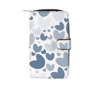 FHEDMN Portefeuille fin en cuir synthétique véritable pour homme et femme - Blocage fin à deux volets avec 12 emplacements pour cartes, porte-monnaie, porte-cartes de crédit et d'identité, idéal pour