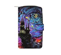 FHEDMN Portefeuille fin en cuir synthétique véritable pour homme et femme - Blocage fin à deux volets avec 12 emplacements pour cartes, porte-monnaie, porte-cartes de crédit et d'identité, idéal pour