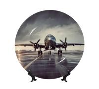 FHEDVBN Assiette décorative pour présentation, assiette décorative en porcelaine anglaise de 17,8 cm, assiette à dîner en céramique avec support, ornements muraux, artisanat d'art élégant pour femmes