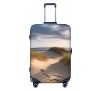 FHEDVBN Beach dunes Housse de bagage élastique lavable et anti-rayures pour valise de voyage de 45,7 à 81,3 cm, noir, XL, Noir , XL