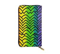 FHEDVBN Gay Pride Portefeuille à motif arc-en-ciel pour homme et femme - Long sac à main en cuir - Grand sac à main d'affaires - Porte-téléphone - Porte-cartes de crédit - Porte-monnaie - Avec