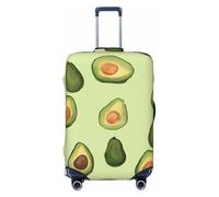 FHEDVBN Housse de bagage à motif de fruits lavable et extensible anti-rayures pour bagages de 45,7 à 81,3 cm, Noir , L