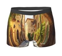 FHEDVBN Italian Street Boxer pour homme avec braguette anti-humidité confortable et respirant, noir, XX-Large