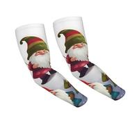 FHEDVBN Manchons de compression de bras de nains de Noël amusants pour homme et femme - Manchons de soleil rafraîchissants pour le sport