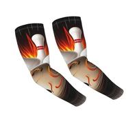 FHEDVBN Manchons de compression pour bras de bowling vintage pour homme et femme - Manches de soleil rafraîchissantes
