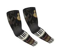 FHEDVBN Manchons de compression pour bras de guitare et piano - Pour homme et femme - Manches de soleil rafraîchissantes