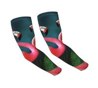 FHEDVBN Manchons de compression pour homme et femme Motif flamant rose