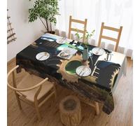 FHEDVBN Nappe rectangulaire motif tracteur agricole pour table rectangulaire - Imperméable et anti-déversement - Lavable - Pour intérieur et extérieur - 137 x 183 cm
