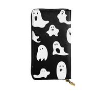 FHEDVBN Portefeuille gothique d'Halloween pour homme et femme - Long sac à main en cuir - Grand sac à main d'affaires - Porte-téléphone - Porte-cartes de crédit - Porte-monnaie avec fermeture éclair